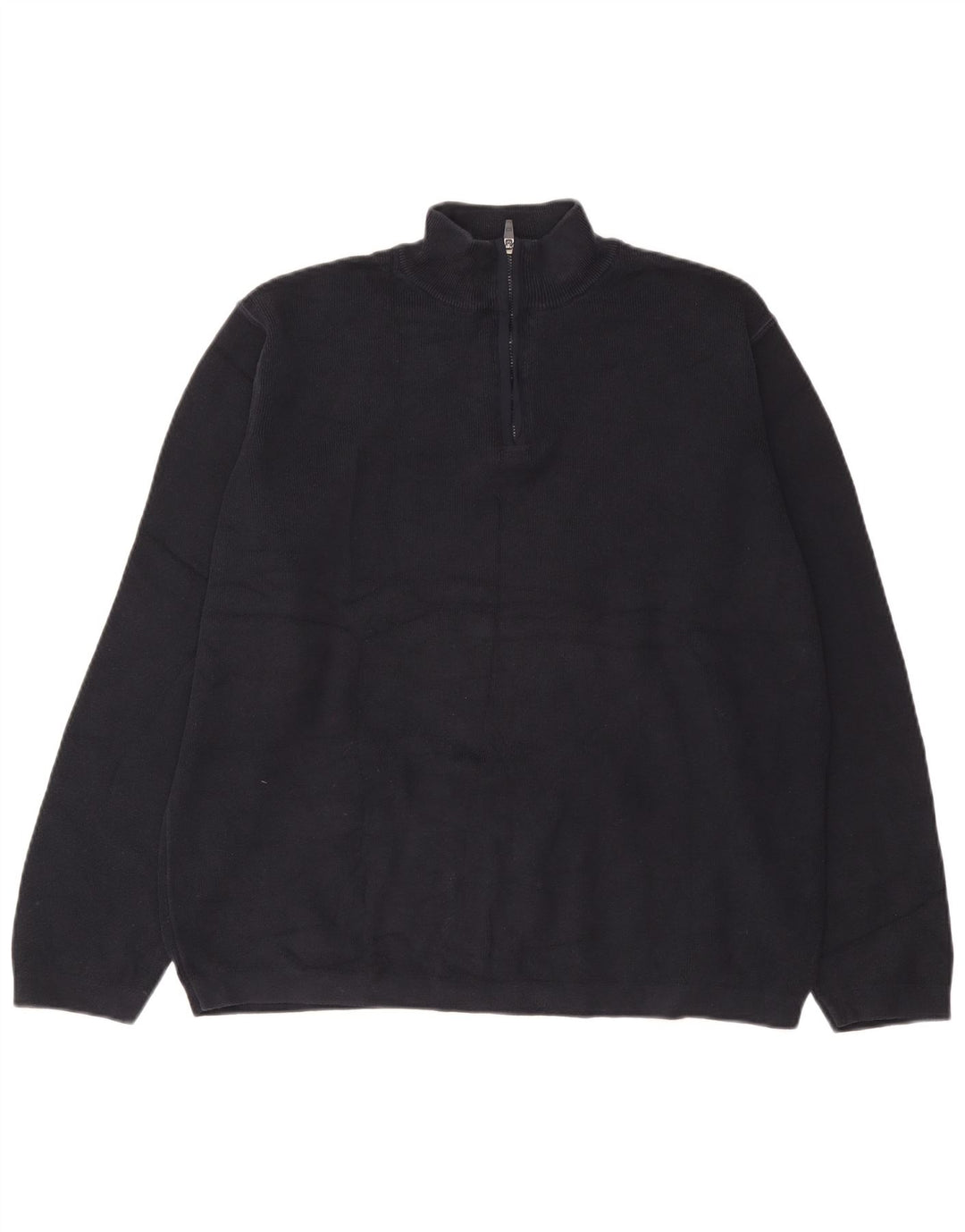 Maglione da uomo Marks & Spencer con collo con zip blu Harbour XL Blu navy