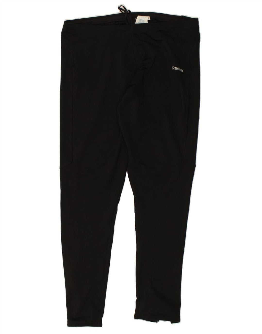REEBOK Womens Tracksuit Trousers UK 14 Large Black Polyester | Vintage Reebok | Thrift | Second-Hand Reebok | Used Clothing | Messina Hembry 
