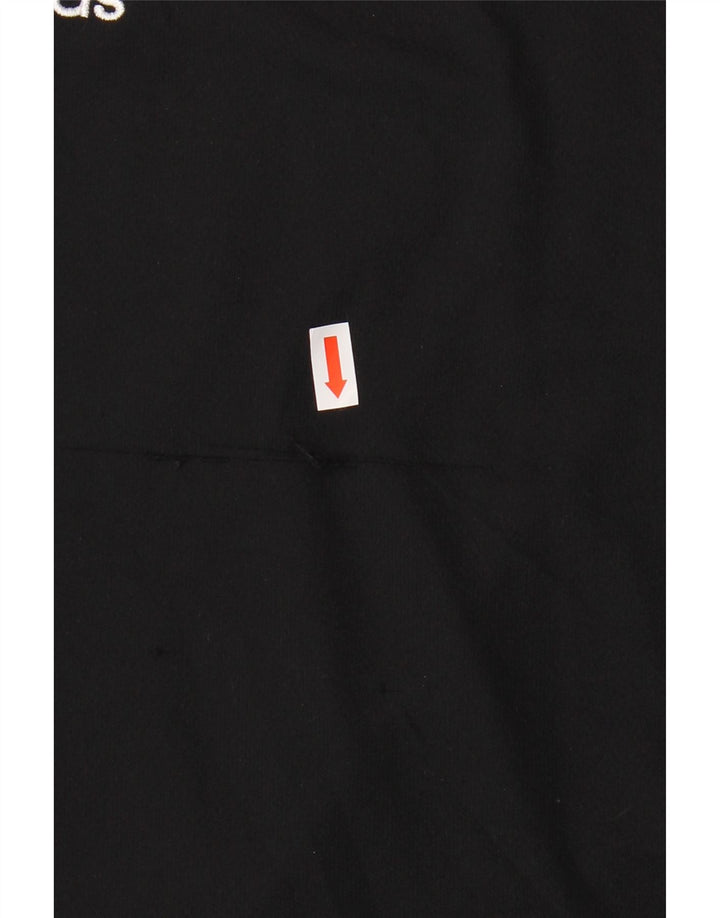 T-shirt ADIDAS da uomo Climalite Top medio nero in poliestere color block