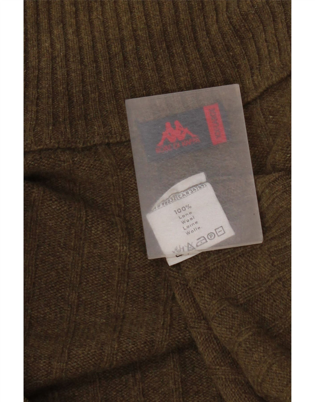 Maglione cardigan da uomo Kappa 2XL lana kaki