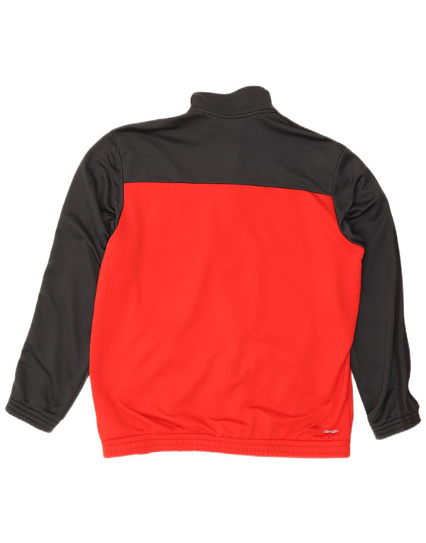 Giacca da tuta da uomo Adidas Climalite UK 48/54 XL Black Colourblock