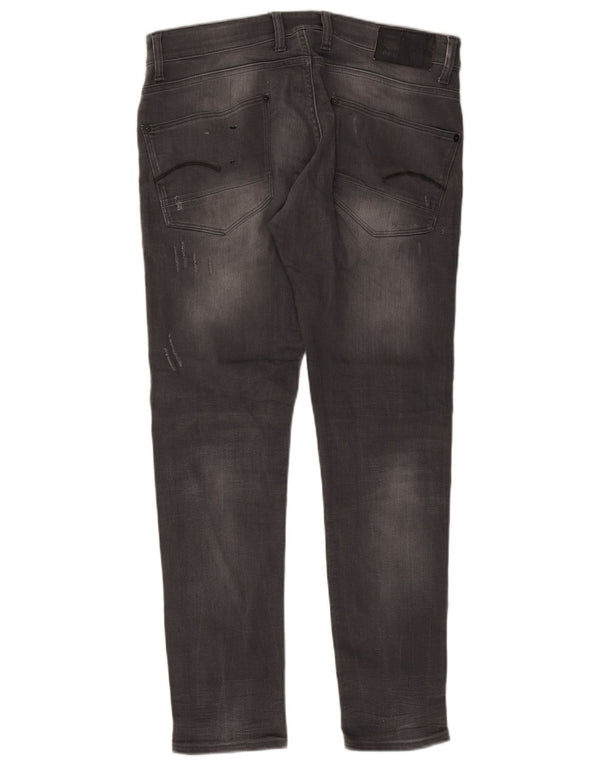 Jeans super slim effetto consumato da uomo G-Star W36 L32 cotone grigio