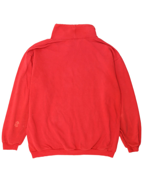 Felpa da donna Marks & Spencer vestibilità comoda maglione UK 16/18 grande rosso
