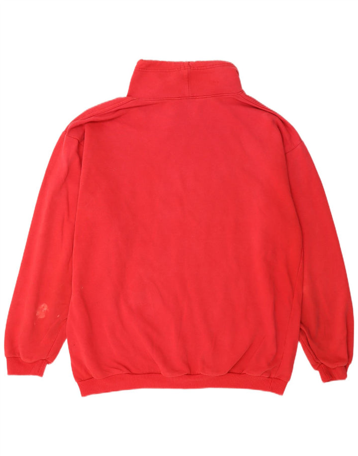 Felpa da donna Marks & Spencer vestibilità comoda maglione UK 16/18 grande rosso