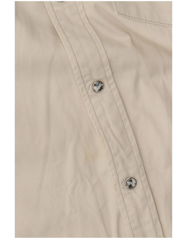 Camicia western da uomo Lee in cotone bianco sporco medio