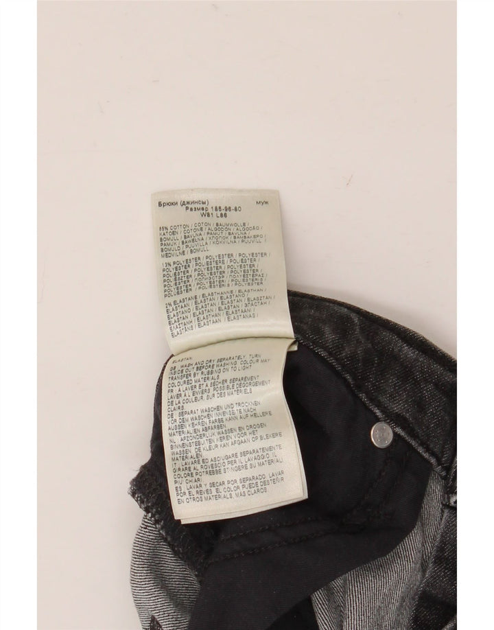 Jeans dritti da uomo Lee Daren Zip Fly W32 L34 cotone grigio
