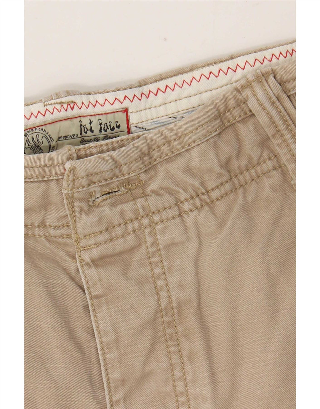Pantaloncini casual da uomo Fat Face medi W32 in cotone beige