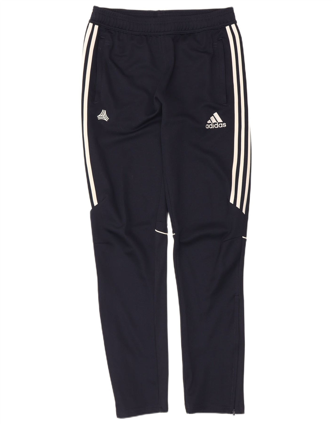 Pantaloni della tuta da ragazzo Adidas 15-16 anni in poliestere blu navy