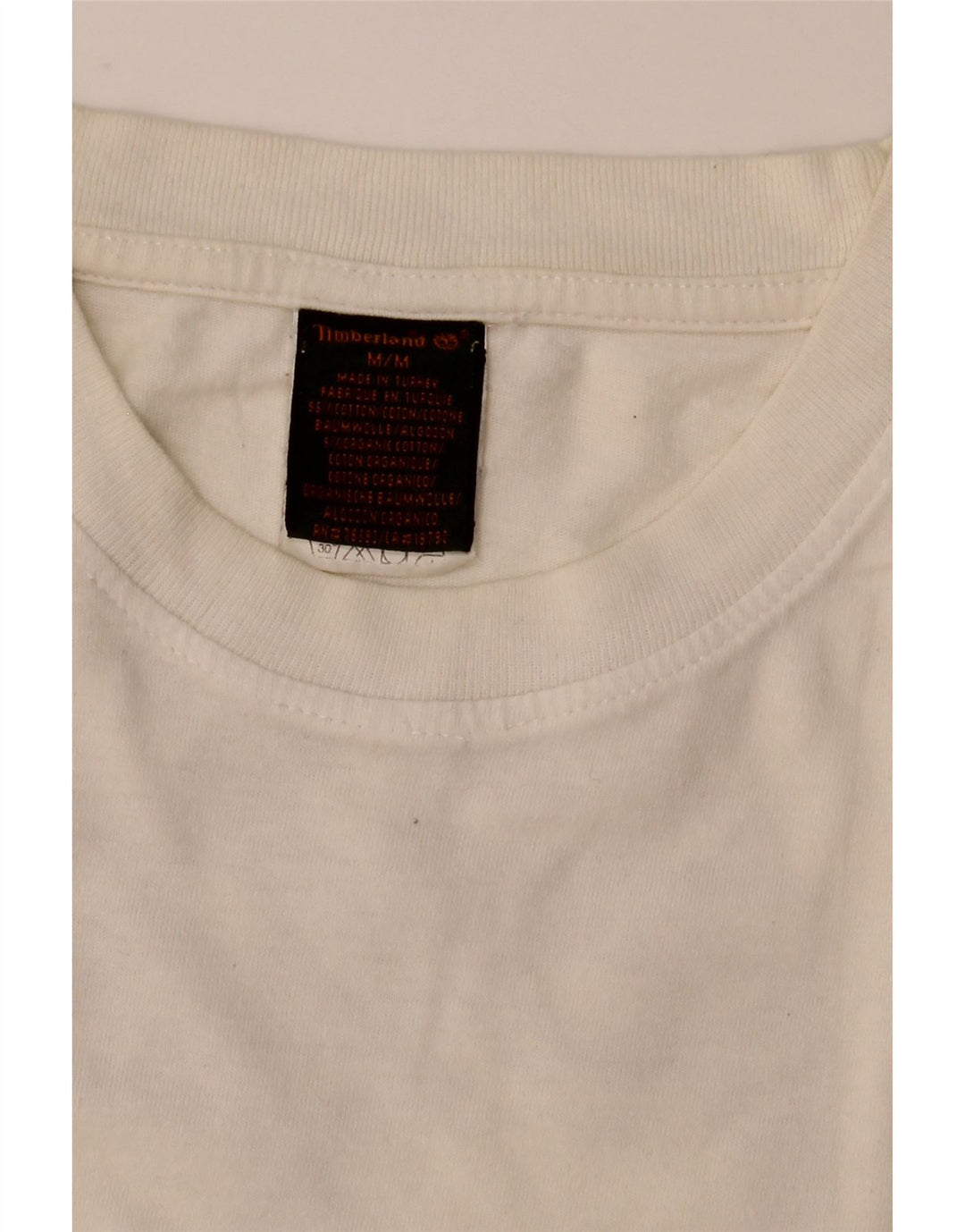 T-shirt grafica da uomo Timberland Top in cotone bianco medio