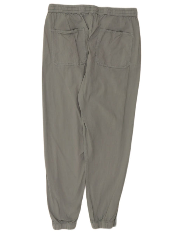 Pantaloni da jogging a vita alta da donna Zara UK 14 medi W31 L26 cotone grigio