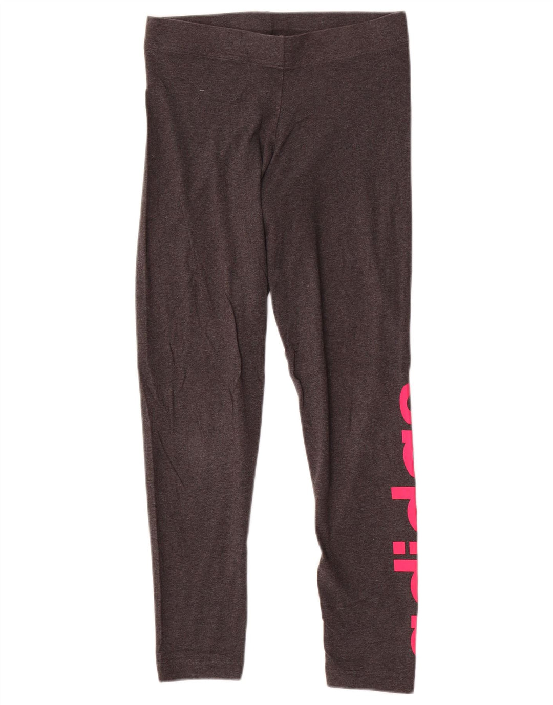 Leggings grafici da donna Adidas UK 12/14 Cotone grigio medio