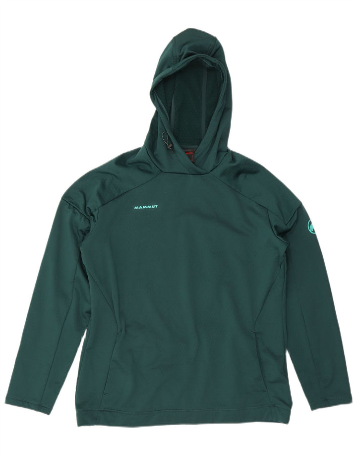 Maglione con cappuccio da donna MAMMUT UK 16 Large Verde Poliestere