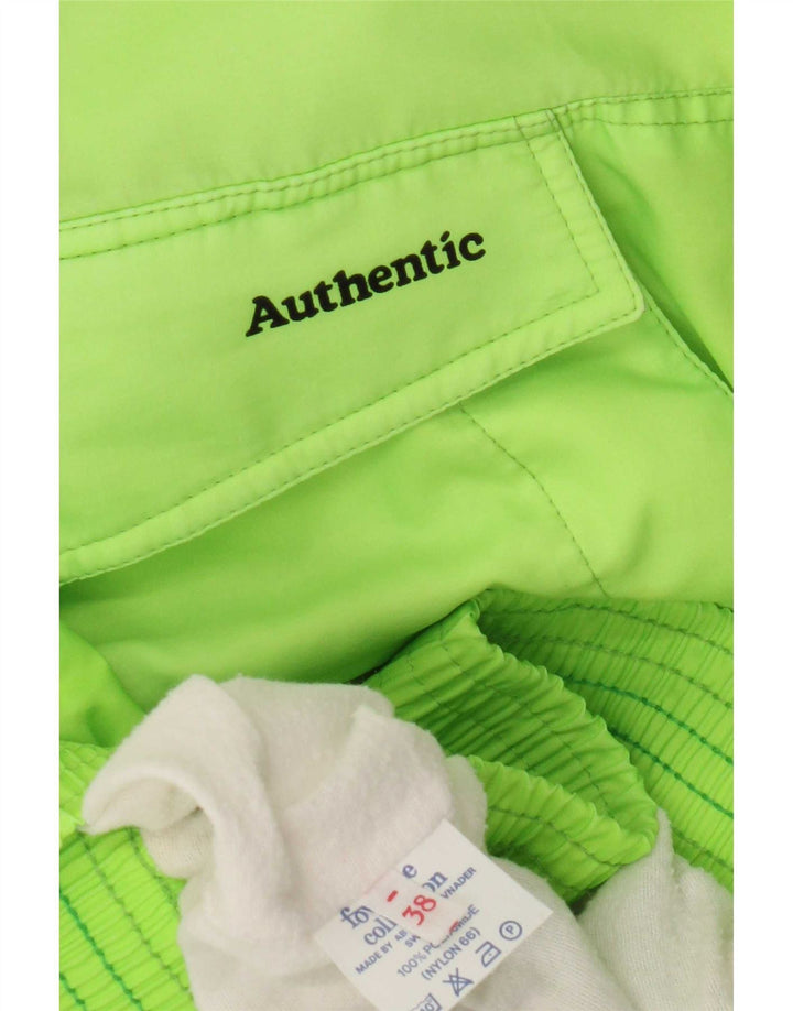 Giacca da ginnastica autentica da uomo con giacca anorak UK 38 Poliammide verde medio