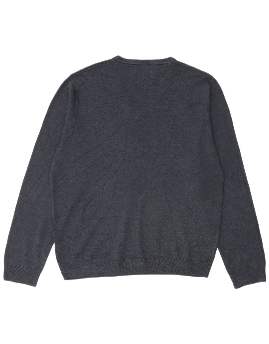Maglione da uomo con scollo a V Marks & Spencer grande in acrilico blu navy
