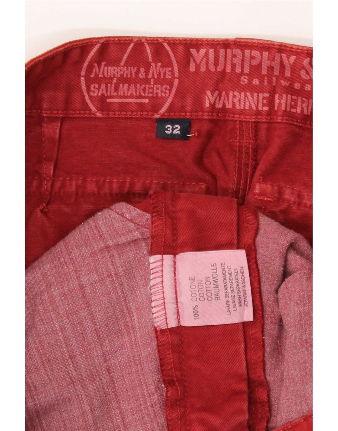 Minigonna da donna Murphy & Nye W32 grande in cotone rosso