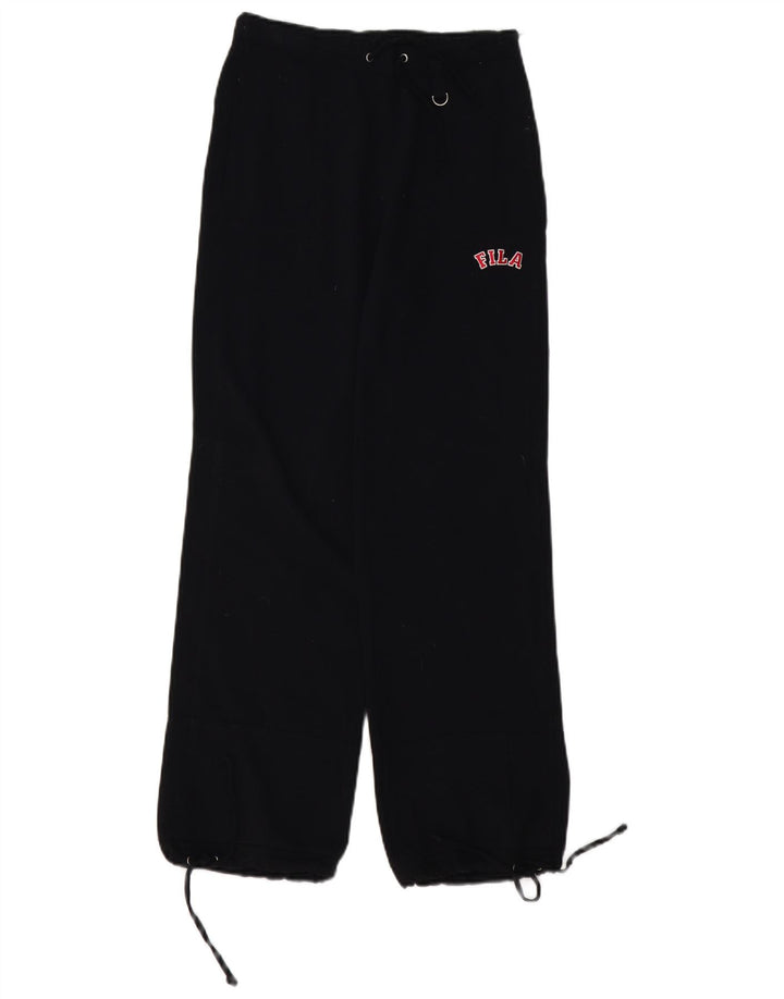 Pantaloni casual dritti da donna FILA XS poliestere nero