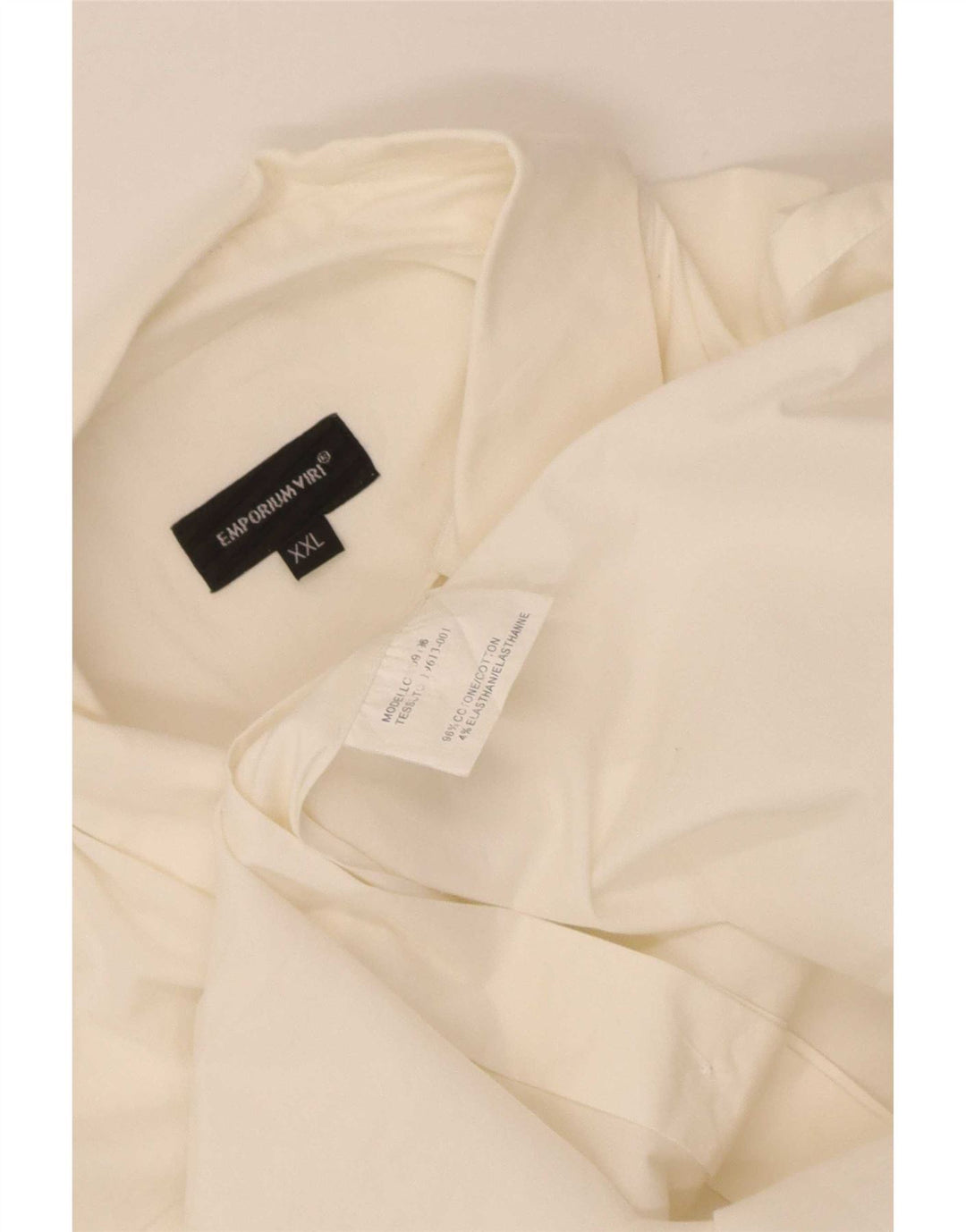 Camicia da uomo Emporium Viri 2XL cotone bianco