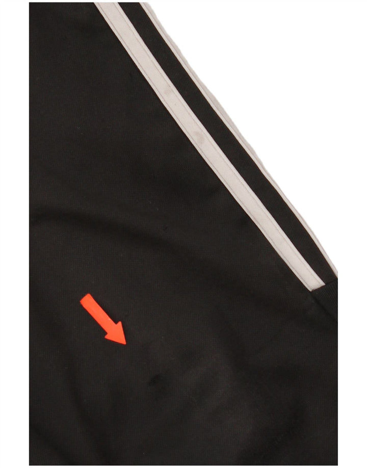 Pantaloni della tuta da donna Adidas UK 10 piccoli poliestere nero