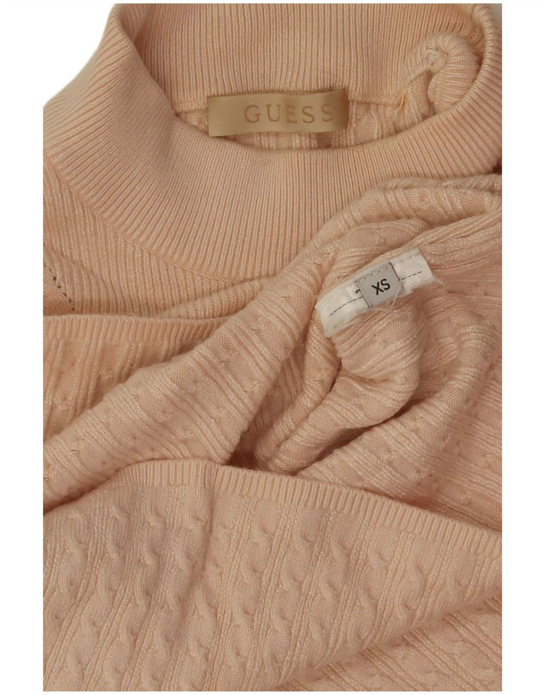 Maglione maglione a collo alto da donna Guess UK 6 XS Rosa