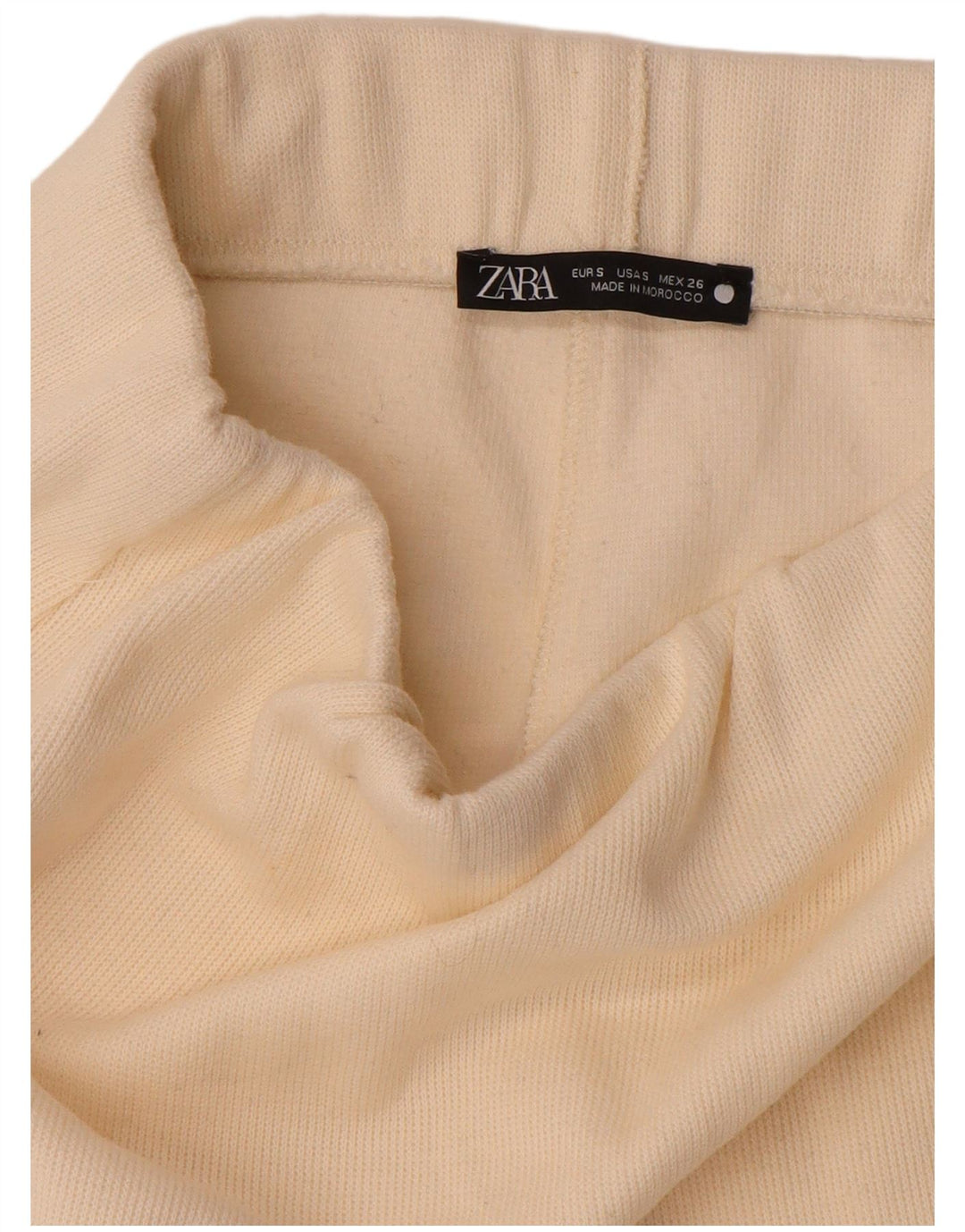Gonna longuette in maglia da donna Zara piccola W27 bianco sporco