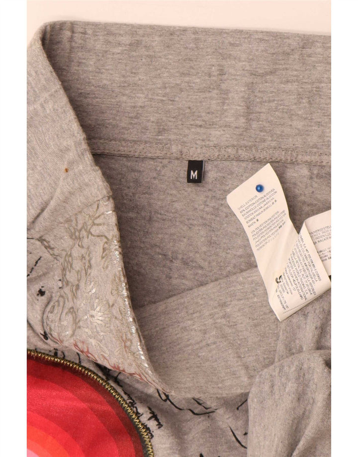 Desigual Gonna a trapezio grafica da donna media W30 cotone geometrico grigio