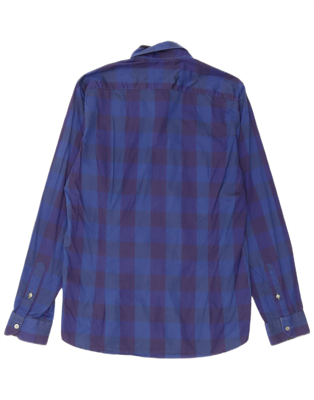 Ted Baker Camicia da uomo Taglia 3 Cotone a quadretti blu medio