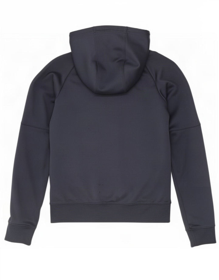 Felpa con cappuccio e zip Nike da uomo, piccola, in poliestere color block blu navy