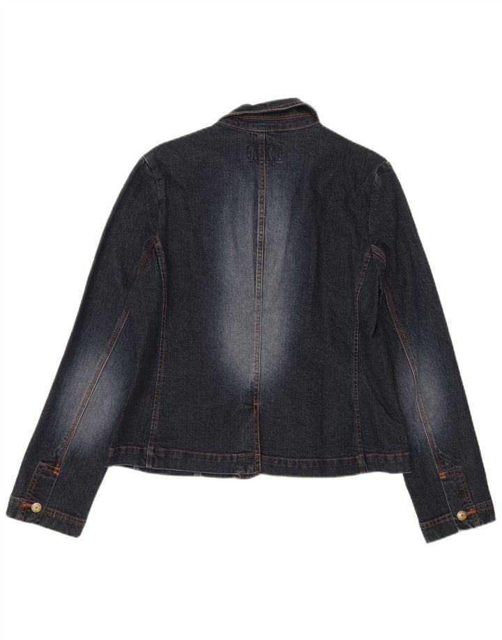 Giacca blazer a 3 bottoni da donna Phase Eight UK 14 cotone blu navy medio