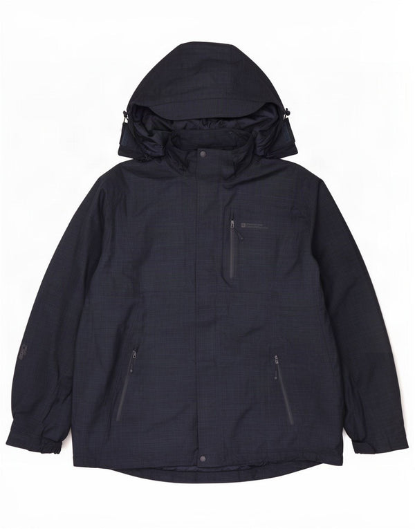 Giacca a vento con cappuccio da uomo Mountain Warehouse UK 42 XL Blu navy