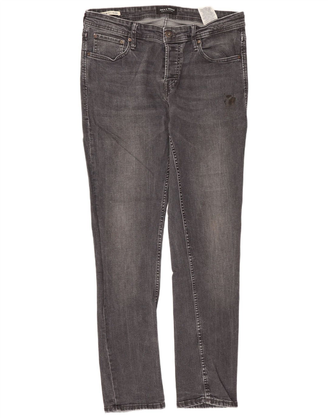 JACK & JONES Jeans slim da uomo GLENN W32 L32 in cotone grigio