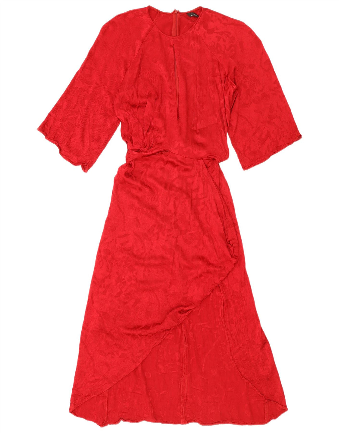 Vestito lungo Zara da donna UK 10 piccolo rosso in viscosa