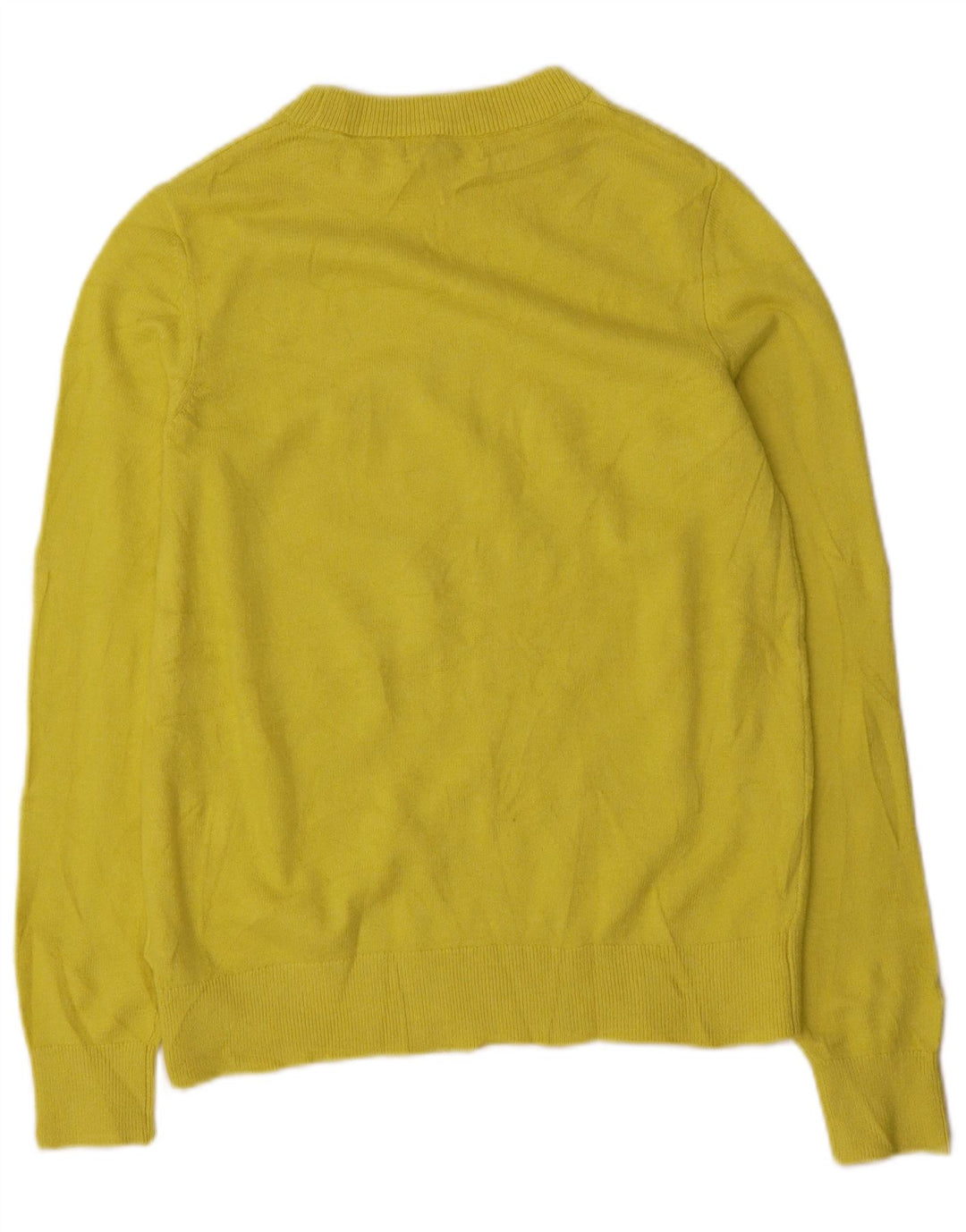 Maglione maglione con scollo a barca da donna Marks & Spencer UK 10 piccolo giallo