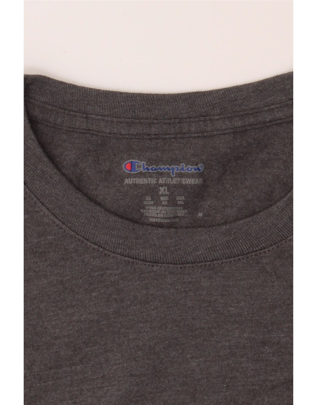 CHAMPION Mens T-Shirt Top XL Grey Cotton Vintage Champion and Second-Hand Champion from Messina Hembry 