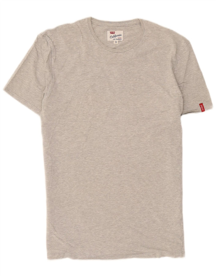 T-shirt da uomo Levi's Top Small in cotone chiazzato grigio