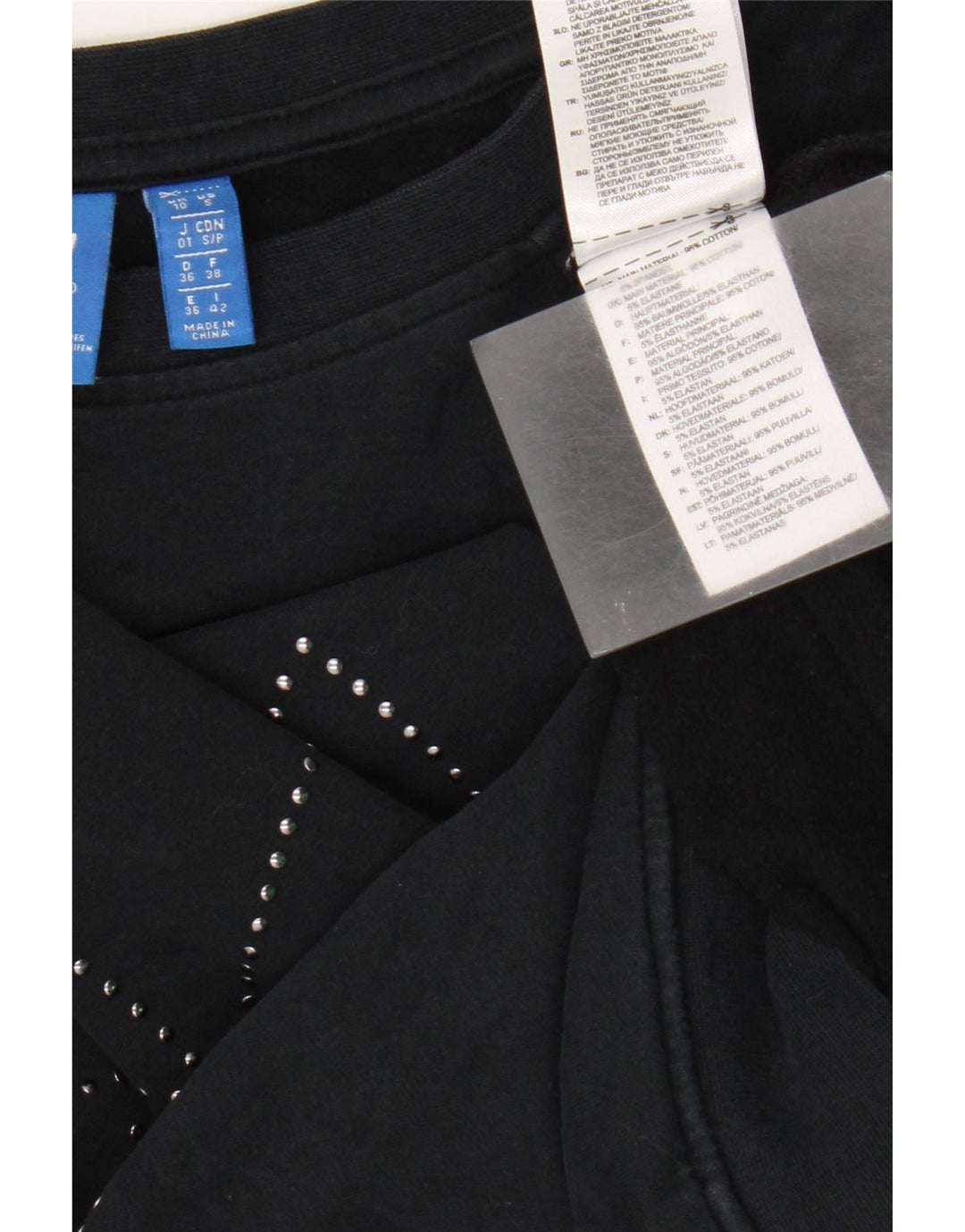 Felpa oversize grafica da donna Adidas UK 10 Small Blu Navy