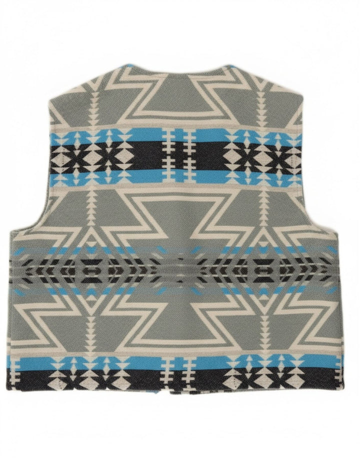 Gilet vintage da uomo XL grigio Fair Isle