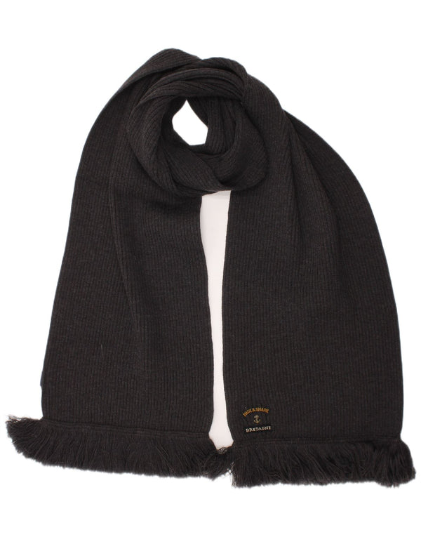 Sciarpa rettangolare da uomo Paul & Shark, taglia unica, in lana vergine grigia
