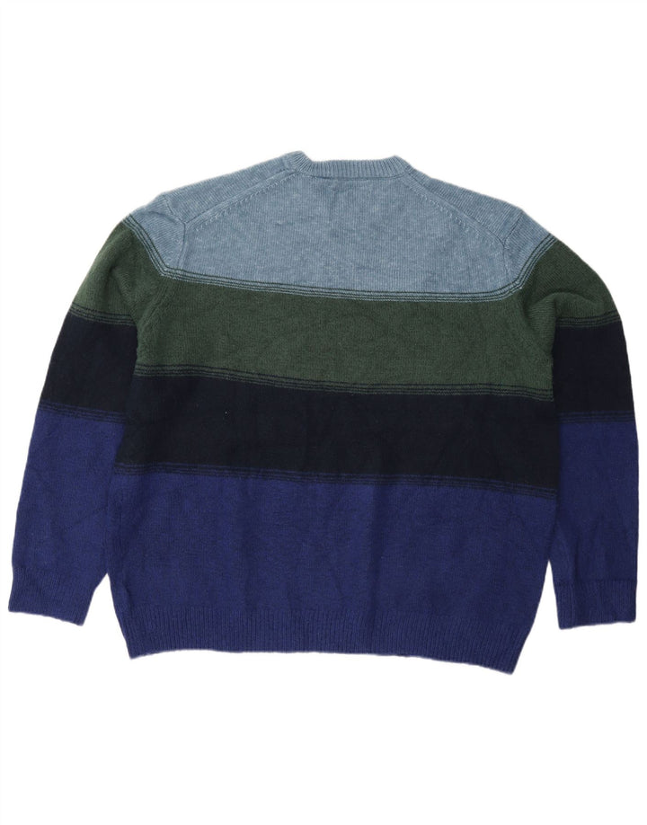 Maglione maglione girocollo da uomo Marks & Spencer 2XL a righe multicolore