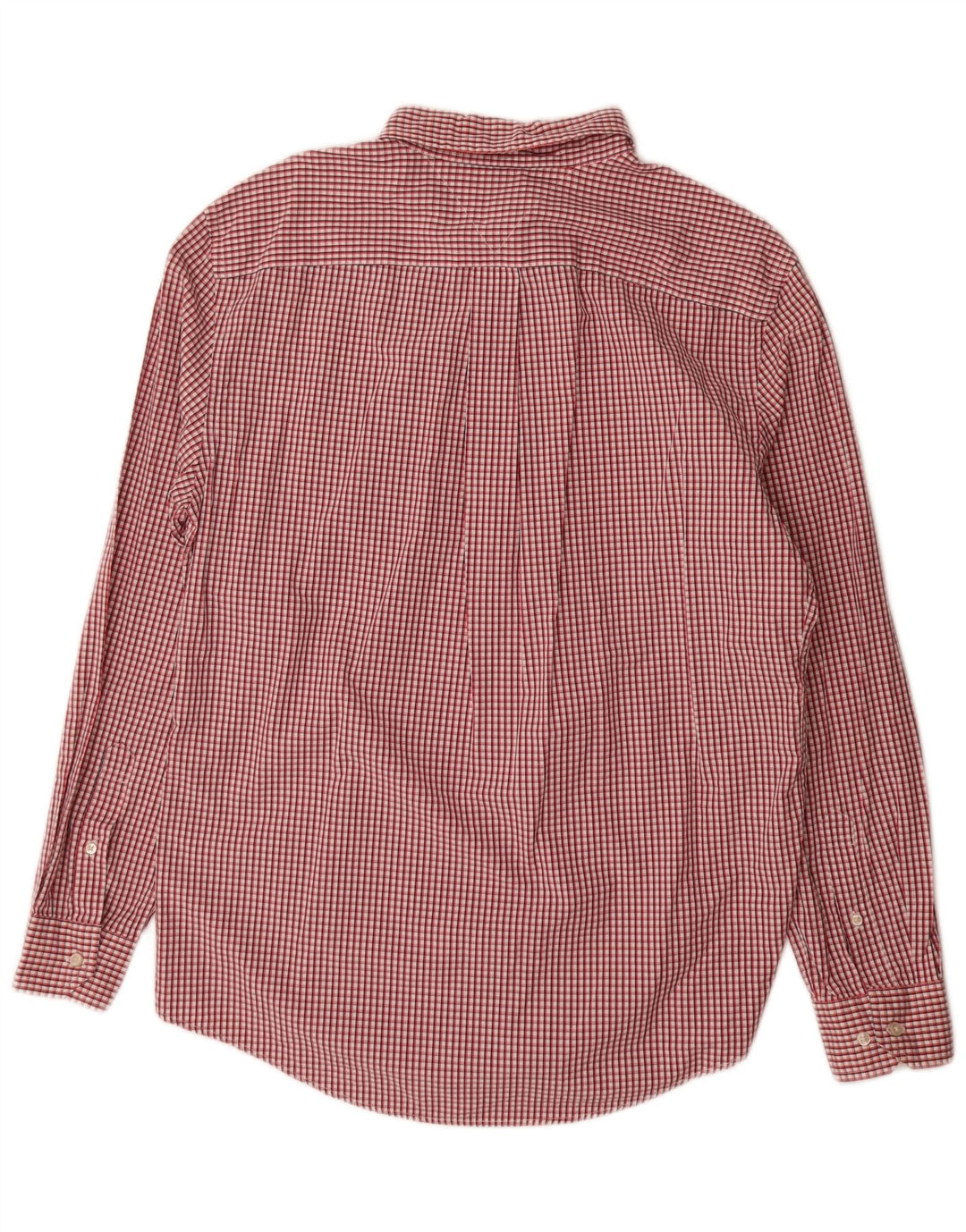Camicia da uomo Tommy Hilfiger grande cotone a quadri rossi
