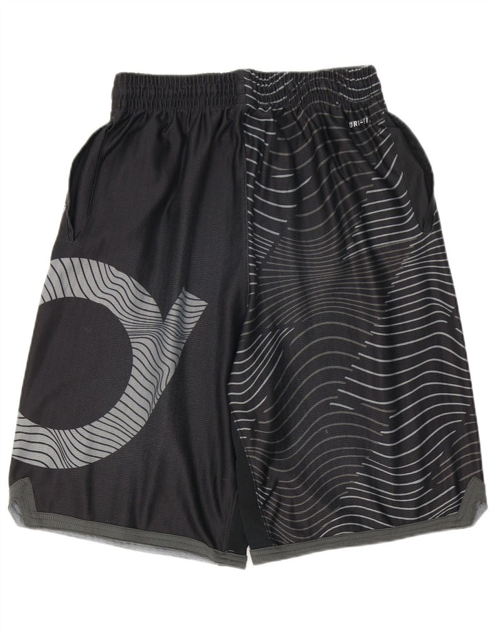 Pantaloncini sportivi NIKE Dri Fit da uomo, grandi, in poliestere geometrico nero