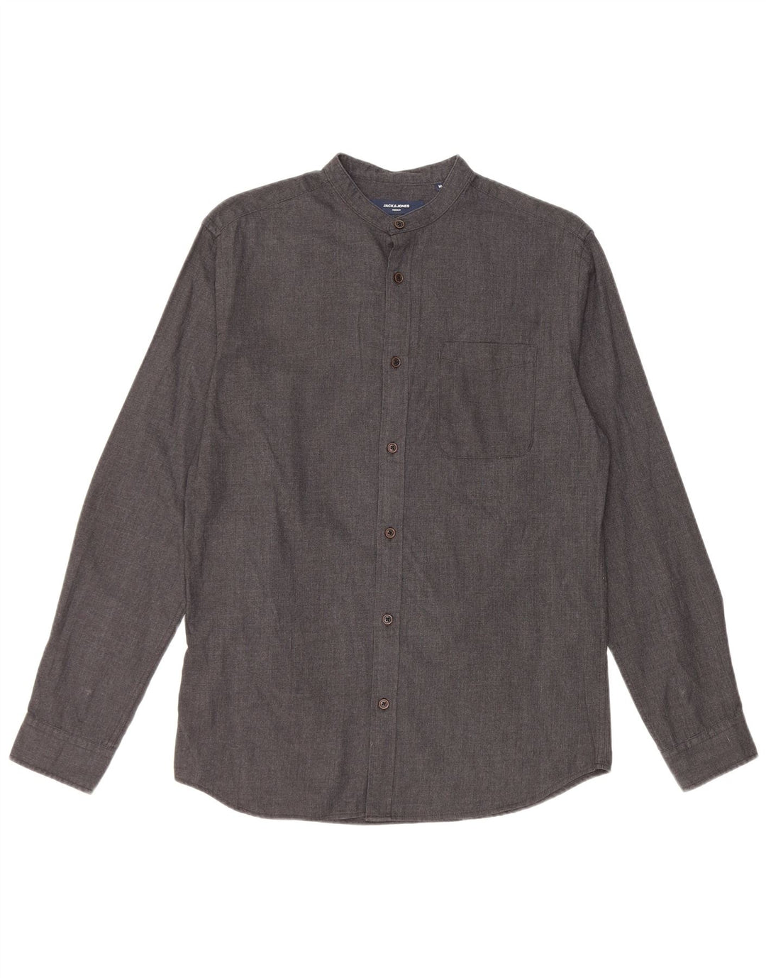 Camicia da uomo Jack & Jones in cotone grigio medio