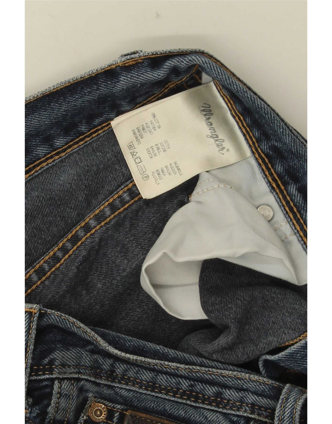 Jeans dritti da uomo Wrangler Texas W34 L30 cotone blu