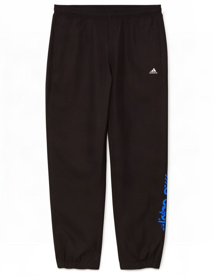 Pantaloni da tuta da uomo Adidas Climalite Joggers medio poliestere nero
