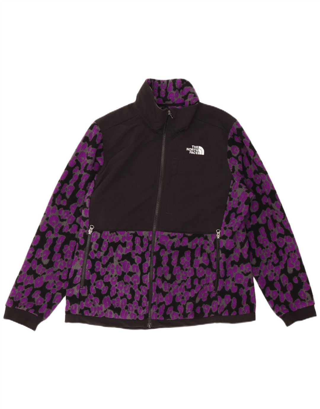 Giacca in pile da donna THE NORTH FACE UK 16 Grande stampa animalier viola