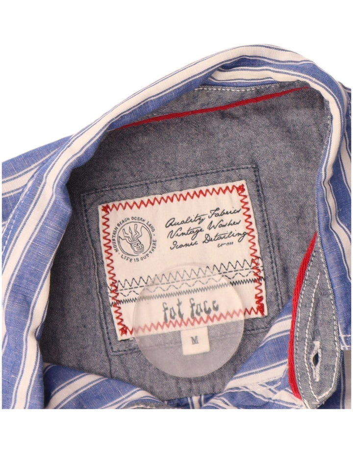 Camicia da uomo Fat Face a righe blu medio