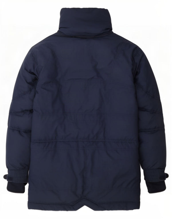 Cappotto imbottito da uomo Nike UK 42/44 grande poliestere blu navy