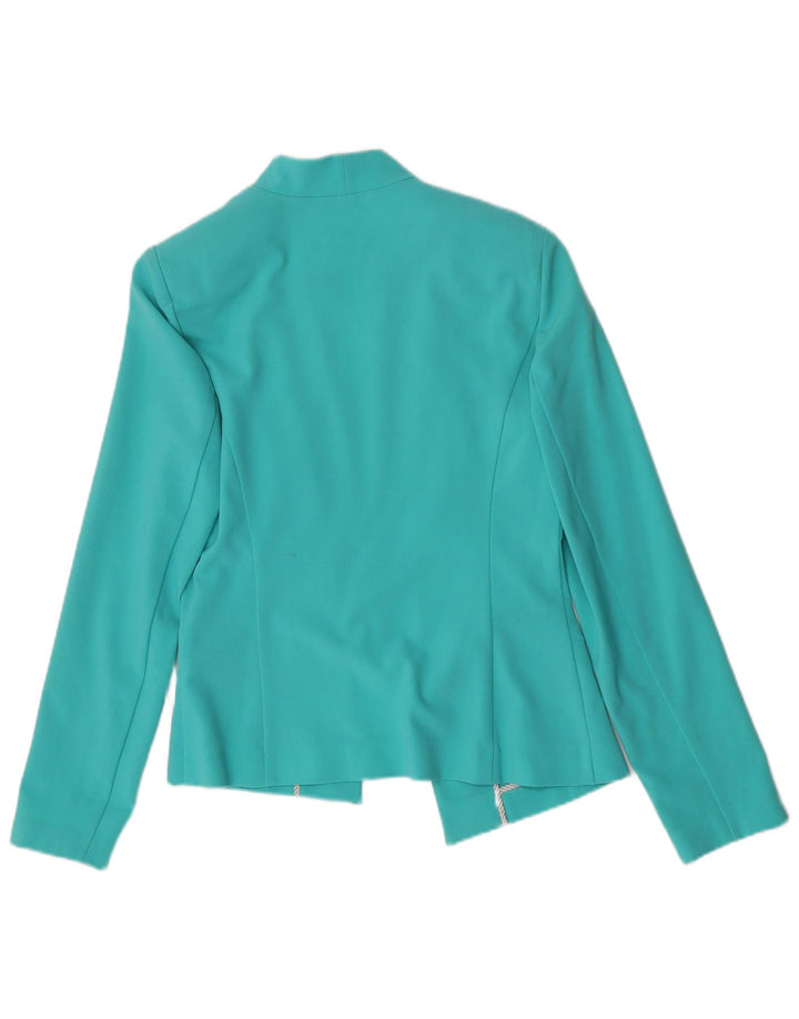Giacca Marks & Spencer da donna Open Blazer UK 8 Small Turchese Poliestere
