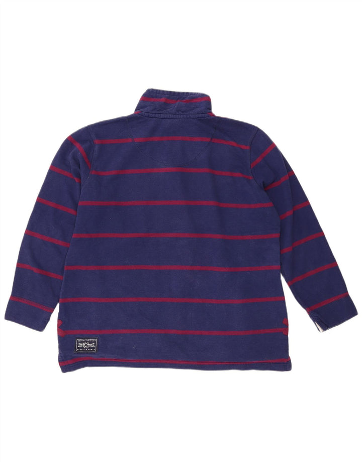 CREW CLOTHING Felpa da donna Maglione UK 16 Grandi strisce blu navy