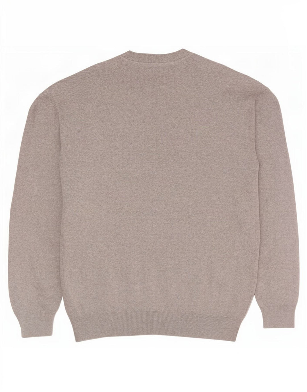 Maglione maglione girocollo da uomo Zara grande in cotone grigio
