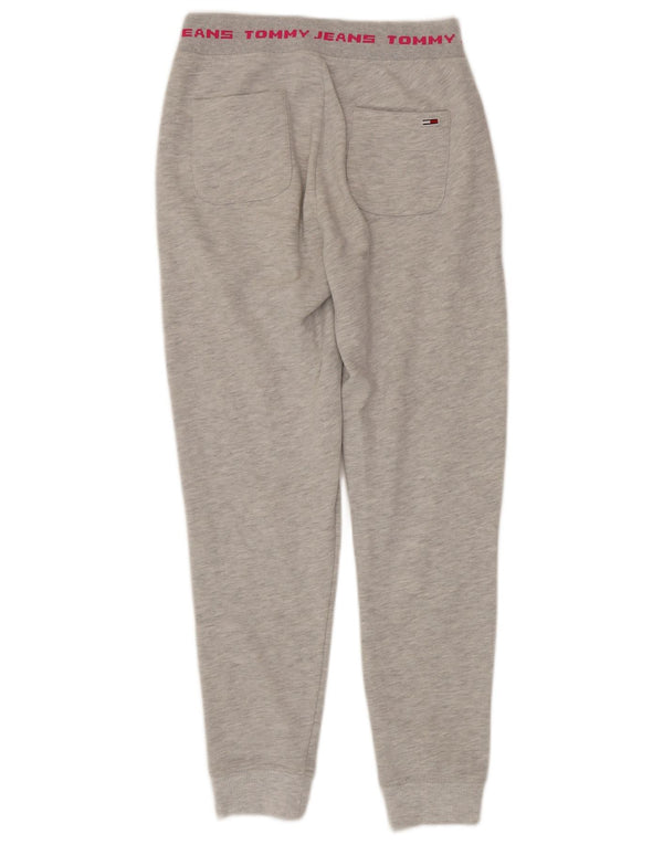 Tommy Hilfiger Womens Graphic Tracksuit Trousers Joggers UK 6 XS Grey